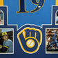 Custom Framed Milwaukee Brewers Robin Yount Autographed Signed Jersey Jsa Coa