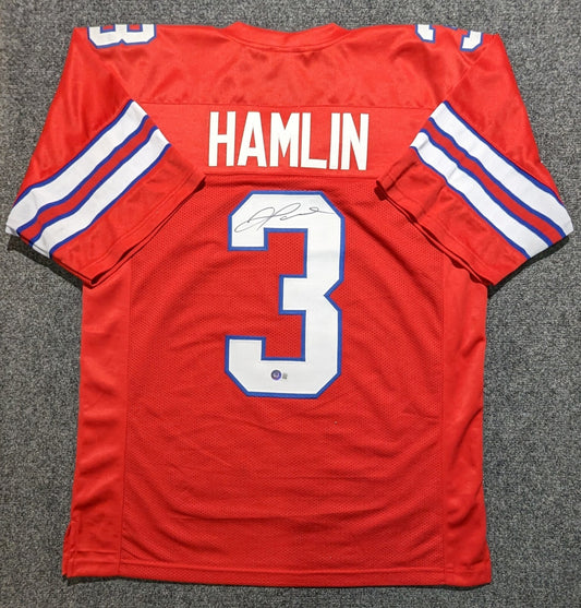 Buffalo Bills Damar Hamlin Autographed Signed Jersey Beckett Holo