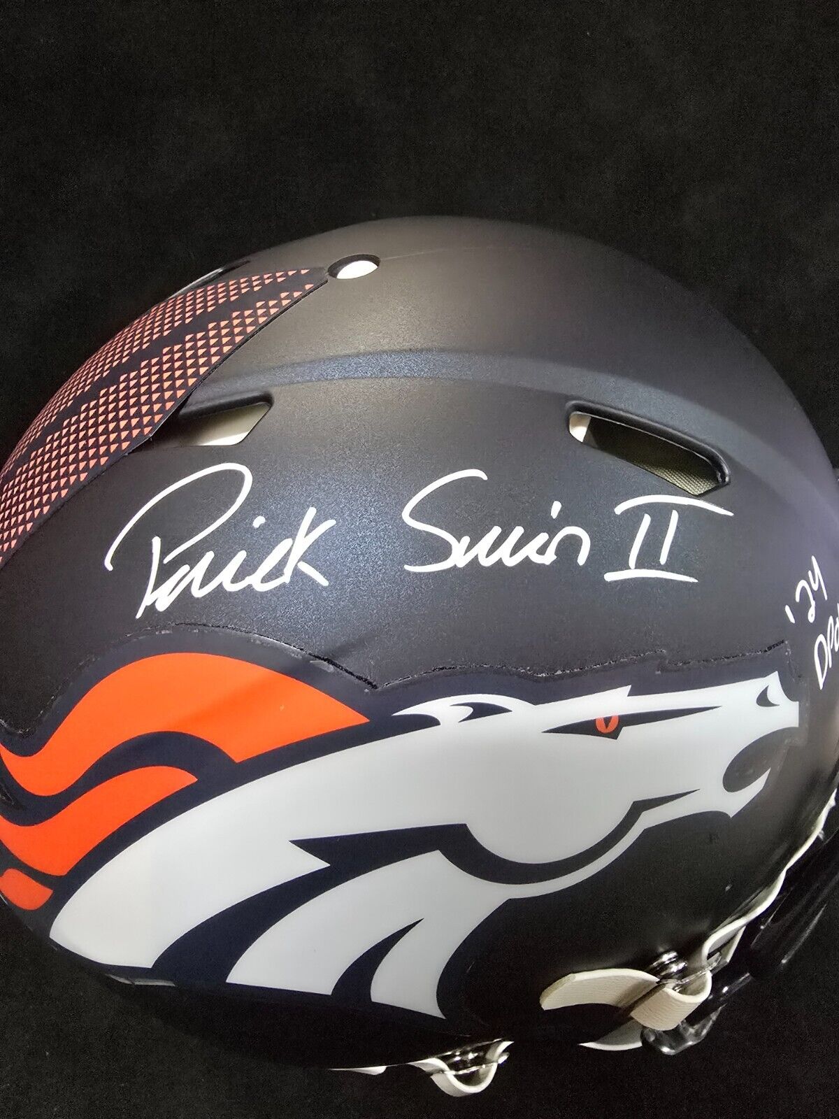 Denver Broncos Pat Surtain Ii Signed Insc Authentic Full Size Helmet Beckett