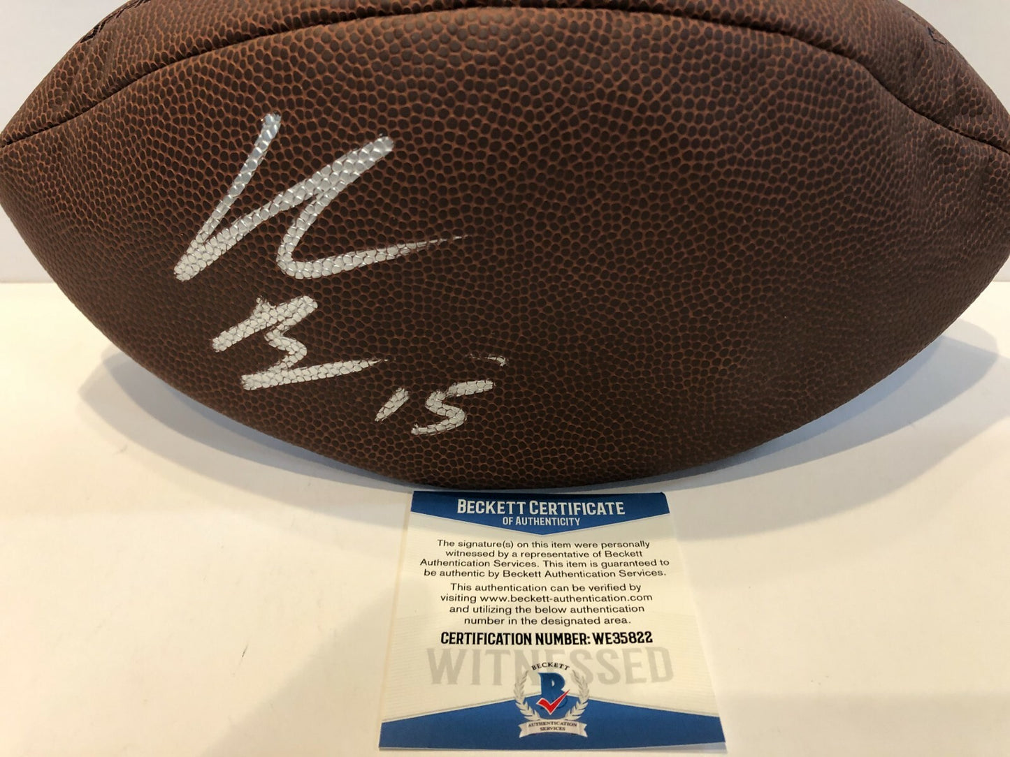 Buffalo Bills John Brown Autographed Signed Nfl Football Beckett Coa