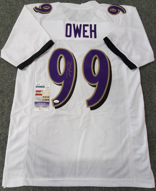 Baltimore Ravens Odafe Jayson Oweh Autographed Signed Jersey Jsa Coa
