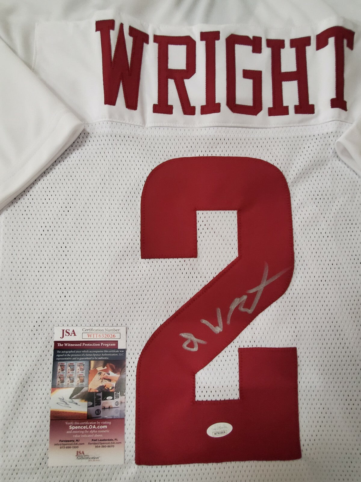 Temple Owls Isaiah Wright Autographed Signed Jersey Jsa Coa