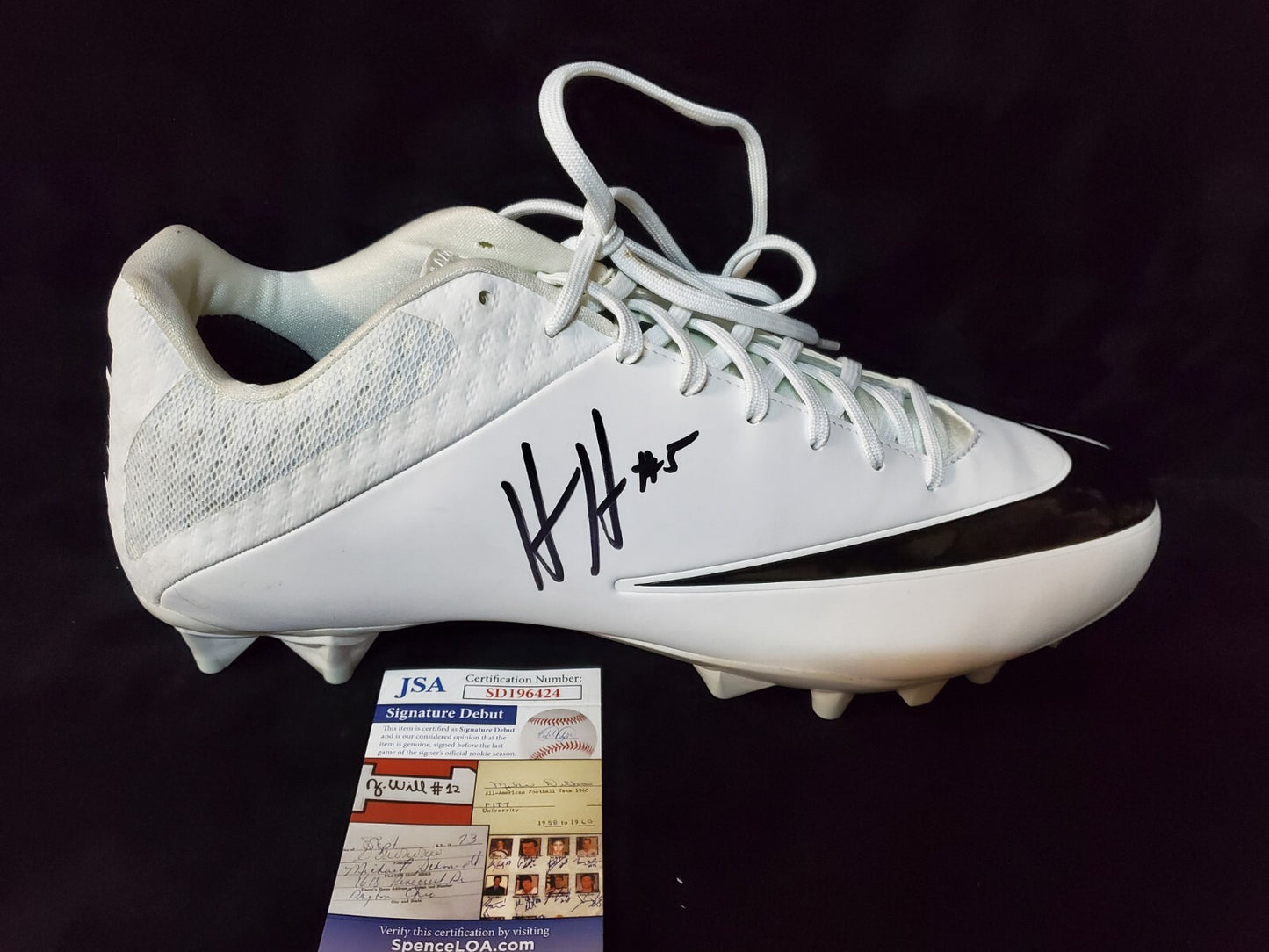Tennessee Volunteers Hendon Hooker Autographed Signed Cleat Jsa Coa