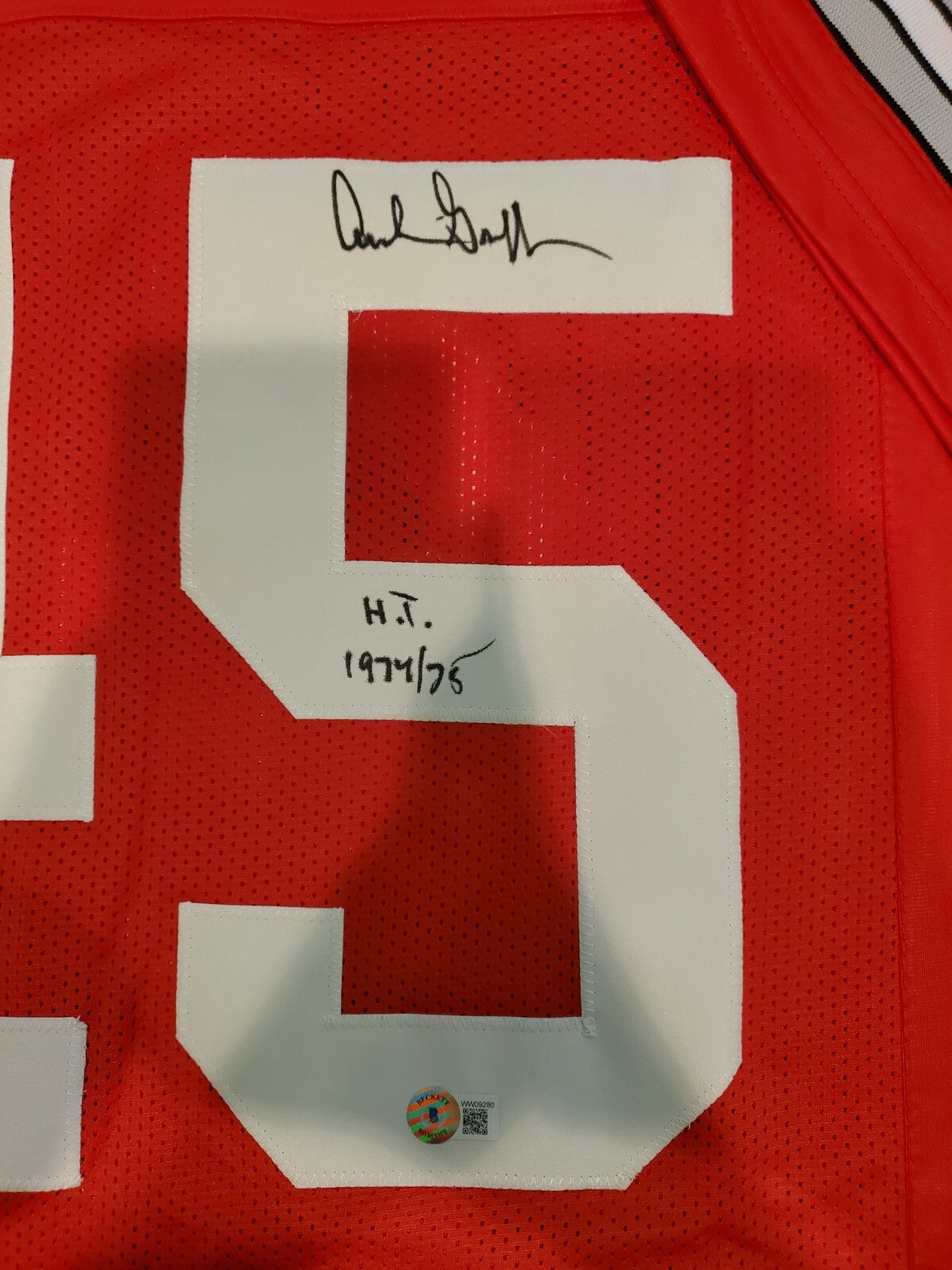 Ohio State Buckeyes Archie Griffin Signed Inscribed Jersey Beckett Holo