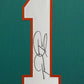 Framed Miami Dolphins Tua Tagovailoa Autographed Signed Jersey Beckett Coa