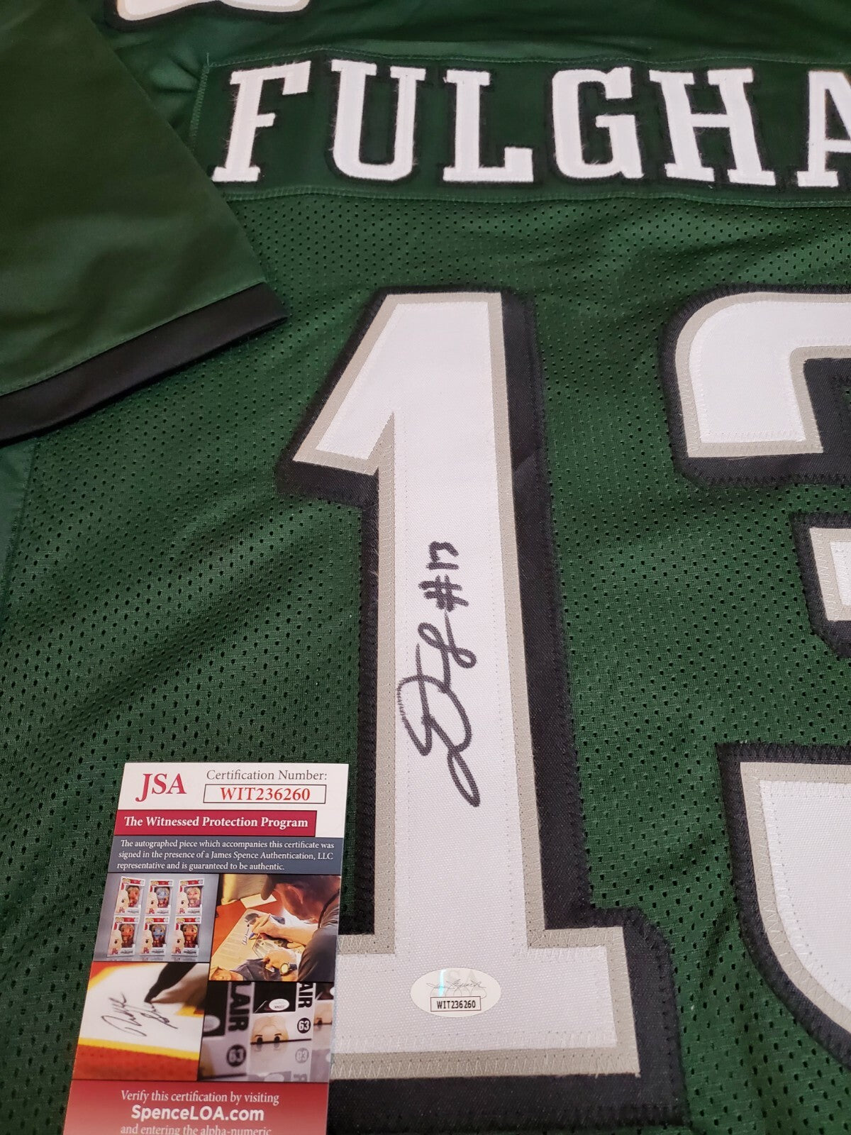 Philadelphia Eagles Travis Fulgham Autographed Signed Jersey Jsa Coa
