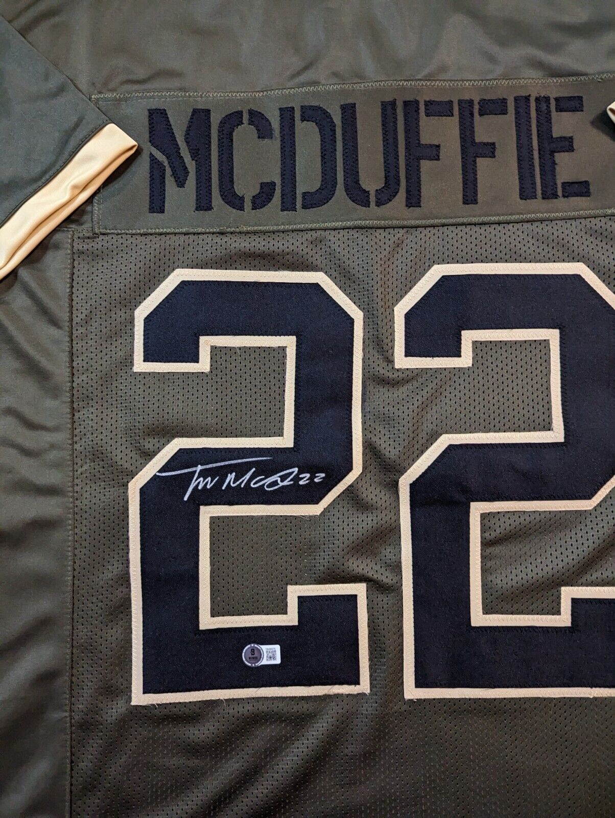 Kansas City Chiefs Trent Mcduffie Autographed Signed Jersey Beckett Holo