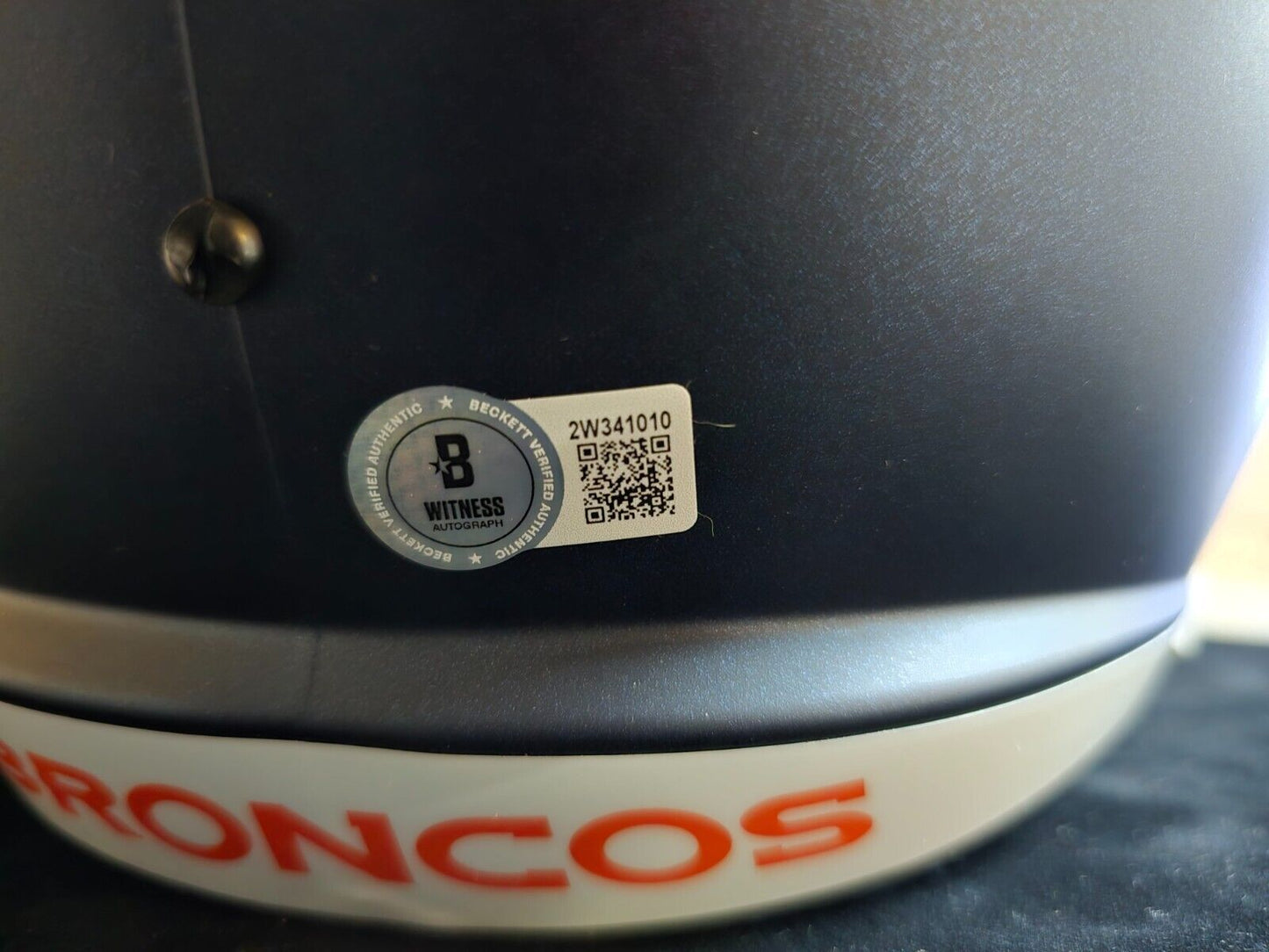 Denver Broncos Pat Surtain Ii Signed Insc Replica Full Size Helmet Beckett