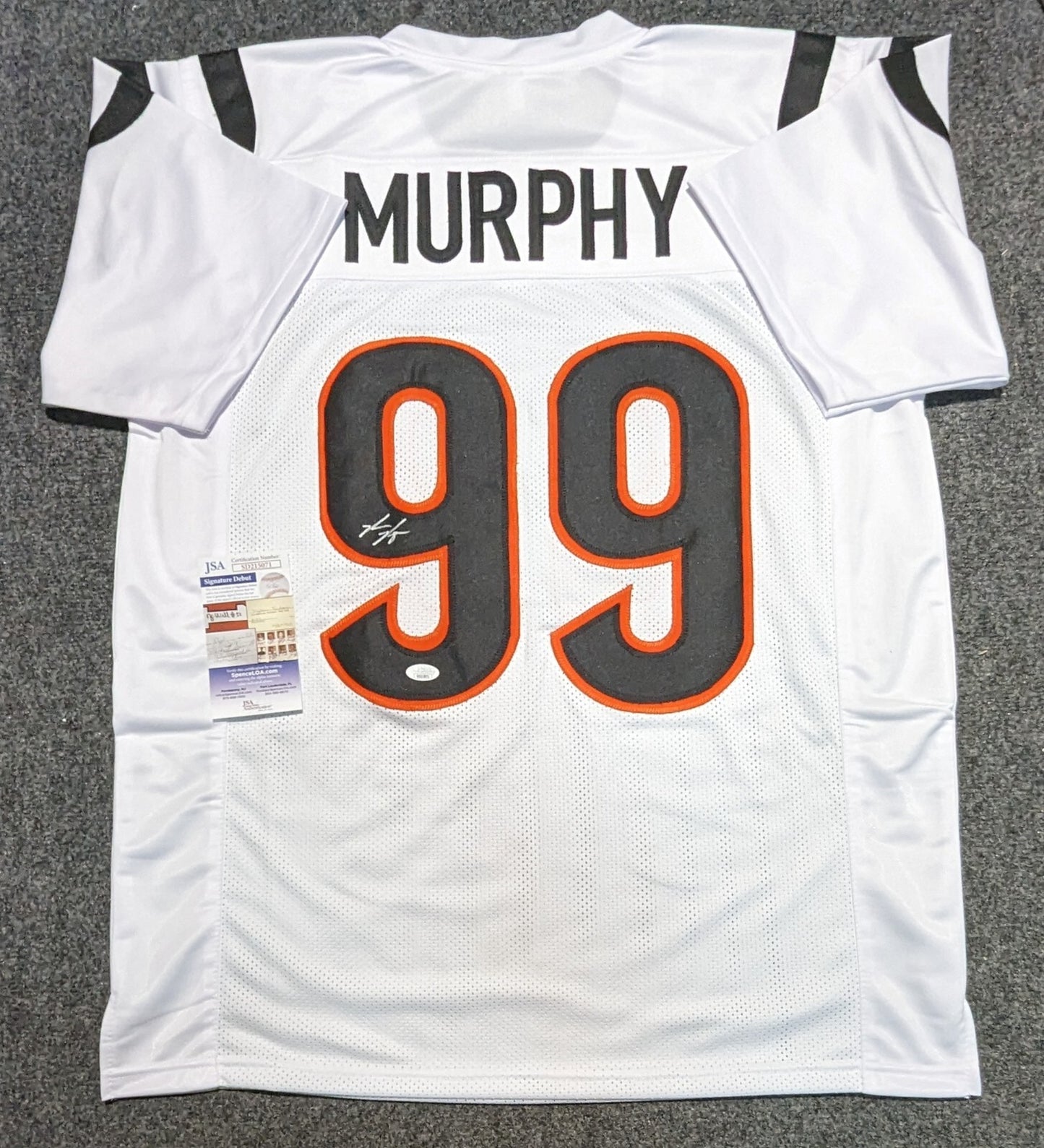 Cincinnati Bengals Myles Murphy Autographed Signed Jersey Jsa Coa