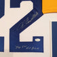Framed John Cappelletti Autographed Signed Inscribed L.A. Rams Jersey Jsa Coa