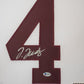 Framed Alabama Crimson Tide Jerry Jeudy Autographed Signed Jersey Beckett Coa