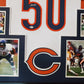Framed Mike Singletary Autographed Signed Inscribed Chicago Bears Jersey Bas Coa