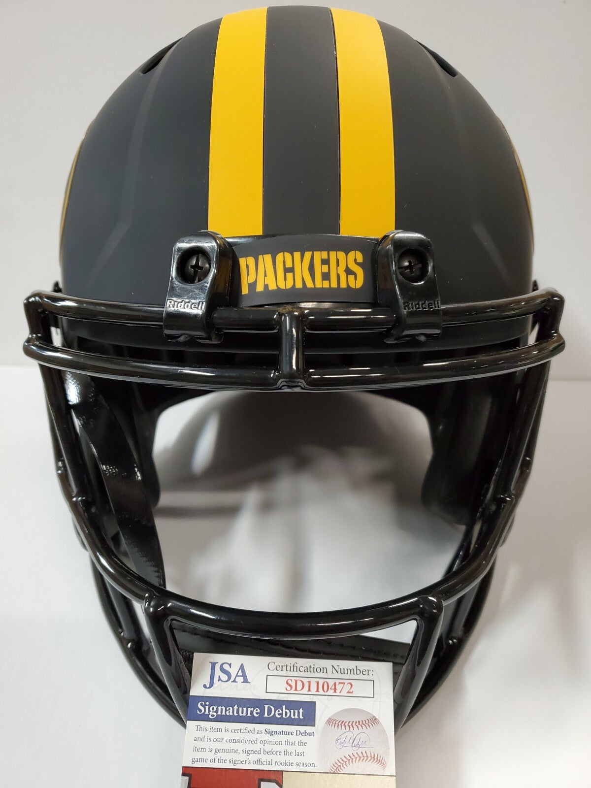 Green Bay Packers Amari Rodgers Signed Insc Full Size Eclipse Rep Helmet Jsa Coa