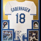 Framed Kansas City Royals Bret Saberhagen Autographed Signed Jersey Jsa Coa