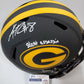 Green Bay Packers Amari Rodgers Signed Insc Full Size Eclipse Rep Helmet Jsa Coa