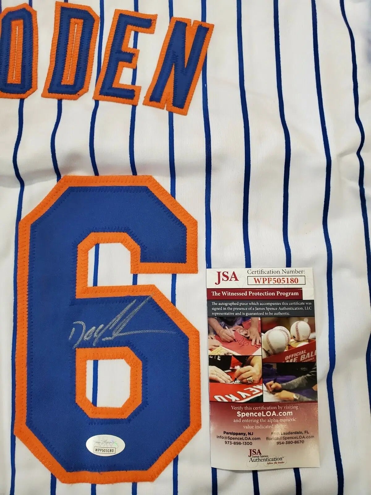 N.Y. Mets Dwight Gooden Autographed Signed Doc K Jersey Jsa  Coa