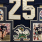 Framed Notre Dame Fighting Irish Raghib Ismail Autographed Jersey Beckett Holo