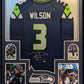 Framed Seattle Seahawks Russell Wilson Autographed Signed Jersey Fanatics Holo