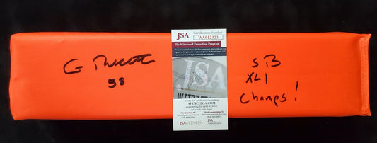 Indianapolis Colts Gary Brackett Autographed Signed Inscribed Pylon Jsa Coa