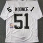 Las Vegas Raiders Malcolm Koonce Autographed Inscribed Jersey Jsa Coa