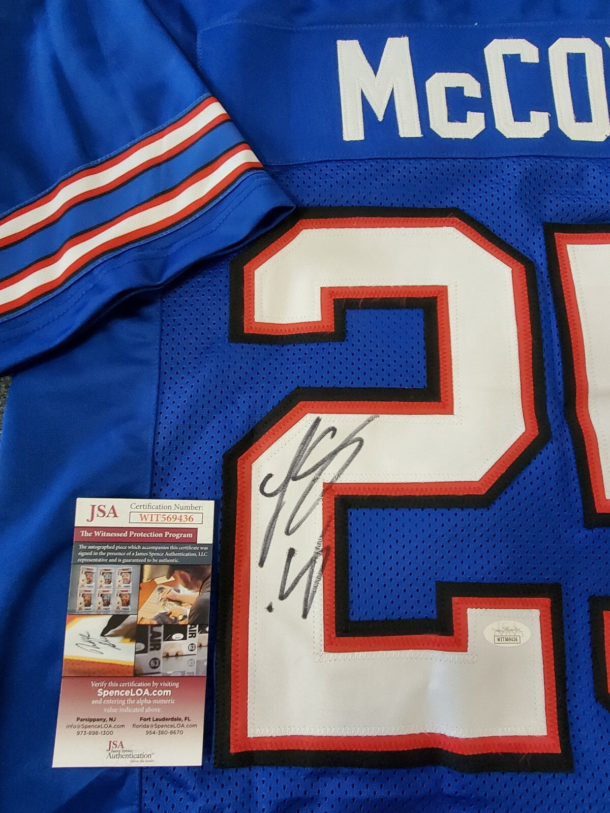 Buffalo Bills Lesean Mccoy Autographed Signed Jersey Jsa  Coa