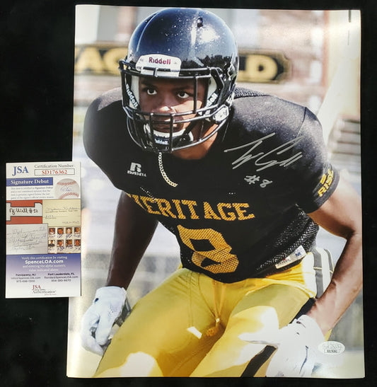 American Heritage Tyson Campbell 11X14 Photo Jsa Coa