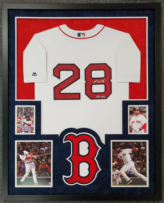 MVP Authentics Framed Suede Jd Martinez Autographed Signed Boston Red Sox Jersey Fanatics Holo 809.10 sports jersey framing , jersey framing