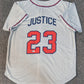 Atlanta Braves David Justice Autographed Signed Jersey Beckett Holo