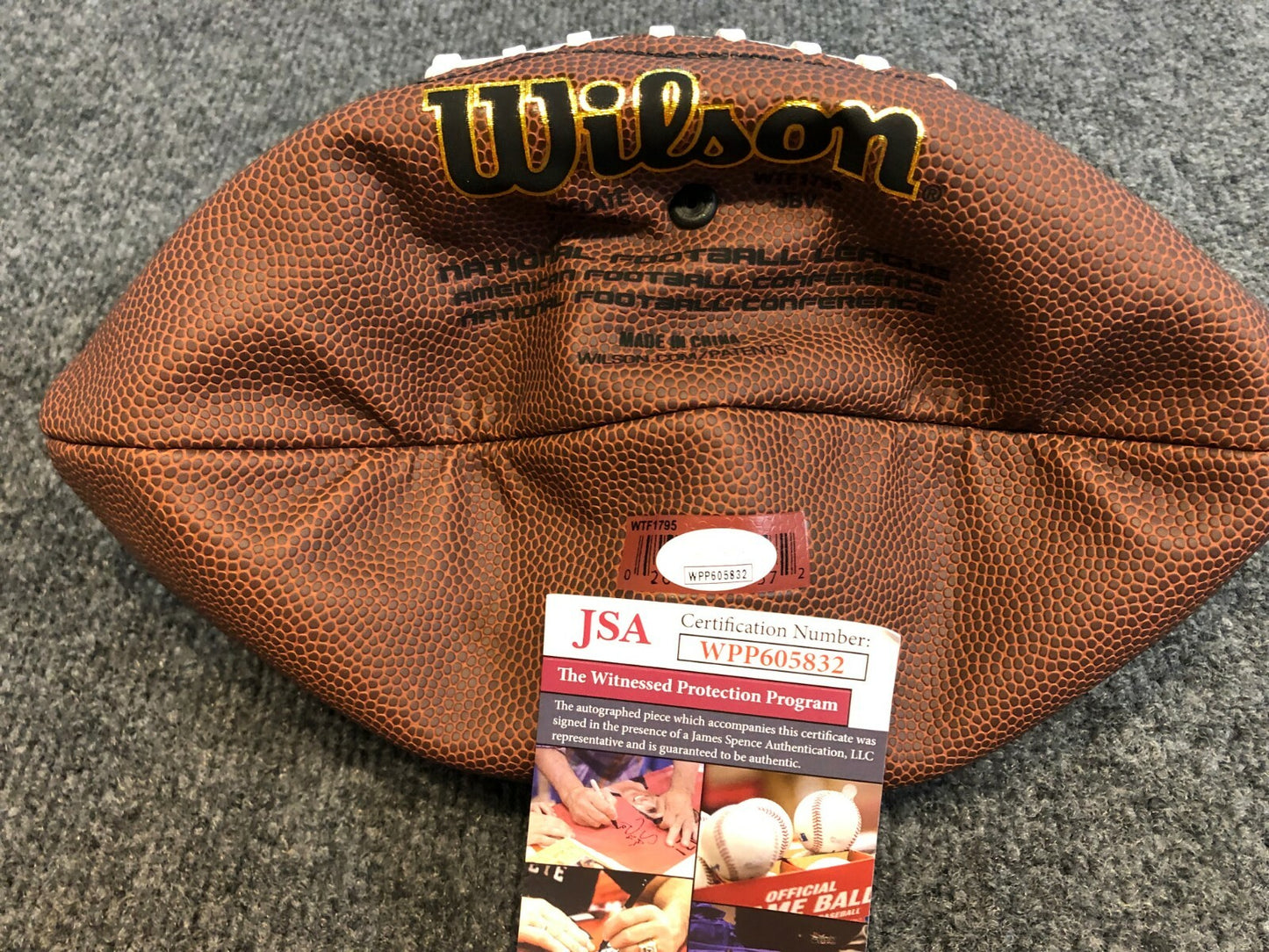 New England Patriots Willie Mcginest Autographed Signed Nfl Football Jsa Coa