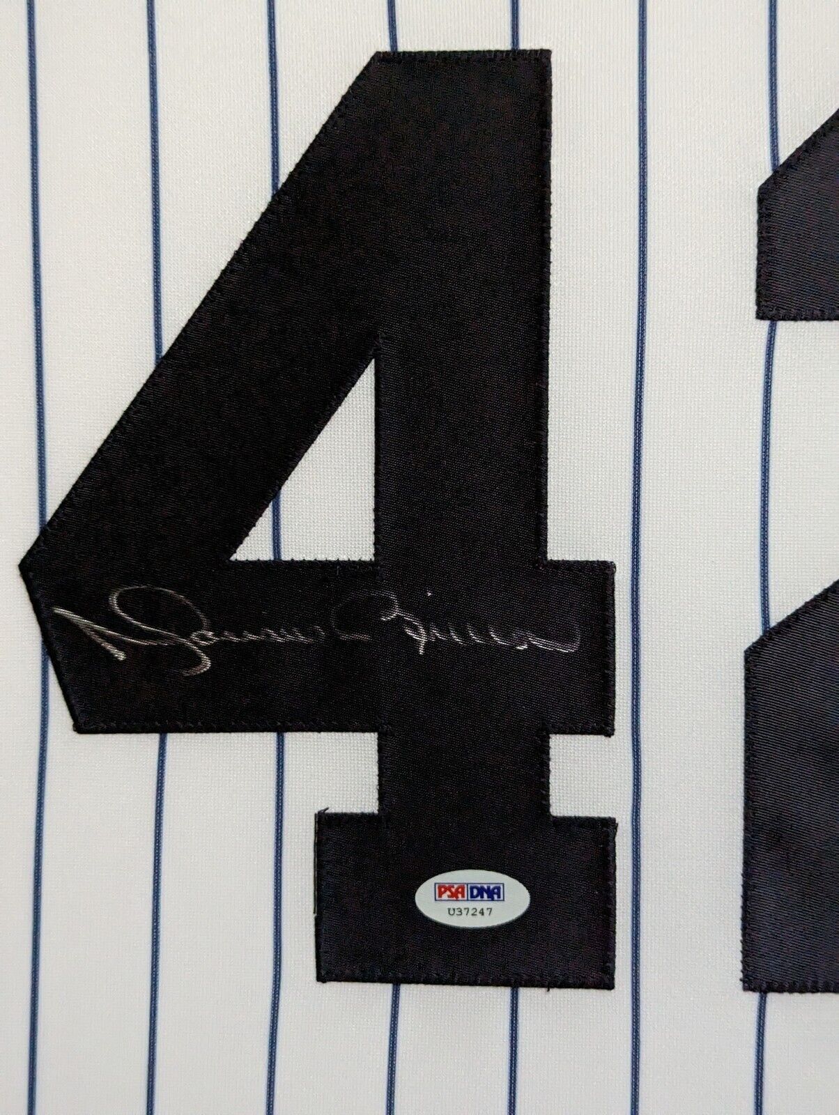 MVP Authentics Framed New York Yankees Mariano Rivera Autographed Signed Jersey W/Patch Psa Coa 1350 sports jersey framing , jersey framing