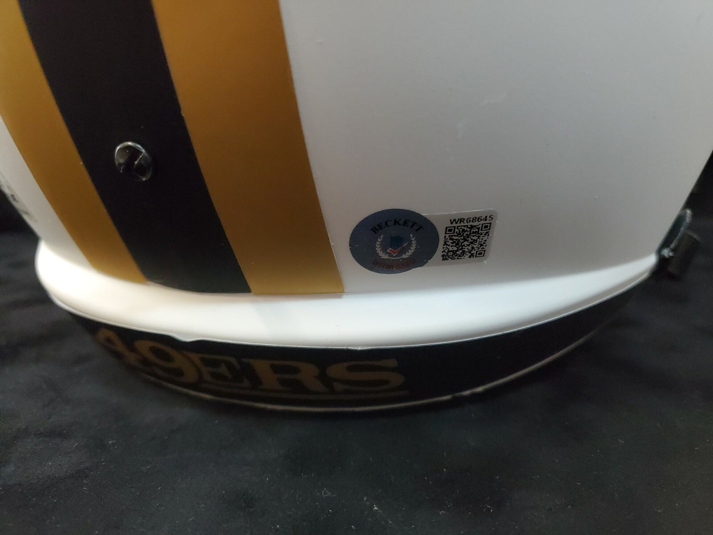 S.F. 49Ers Brandon Aiyuk Signed Full Size Lunar Replica Helmet Beckett Holo