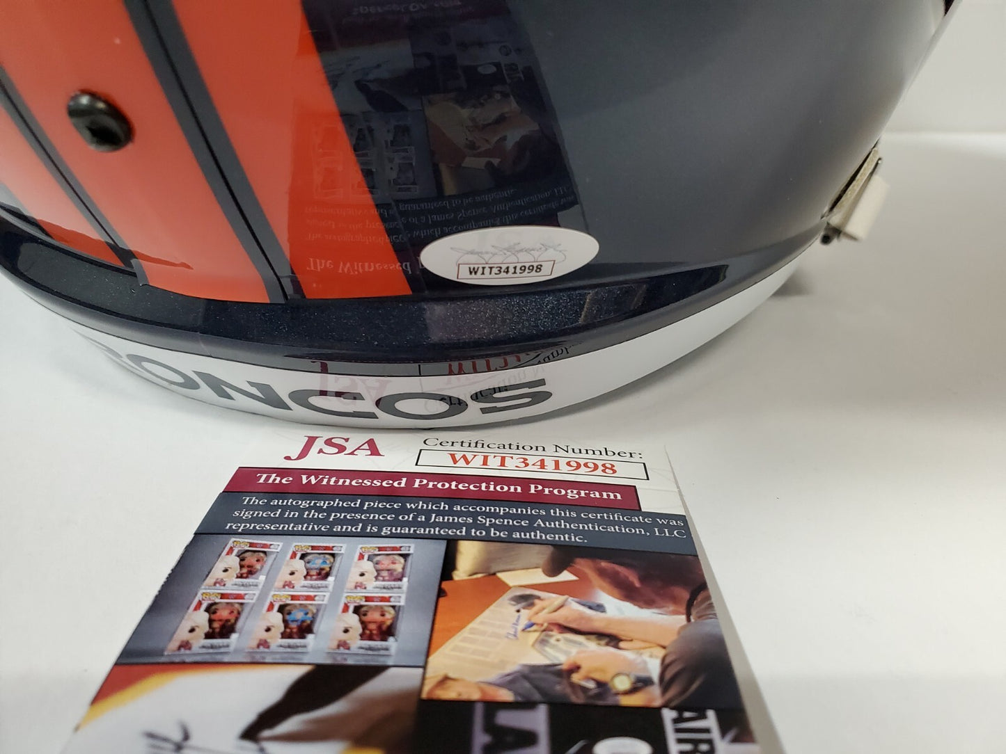 Kj Hamler Signed Inscribed Denver Broncos Speed Replica Full Size Helmet Jsa Coa