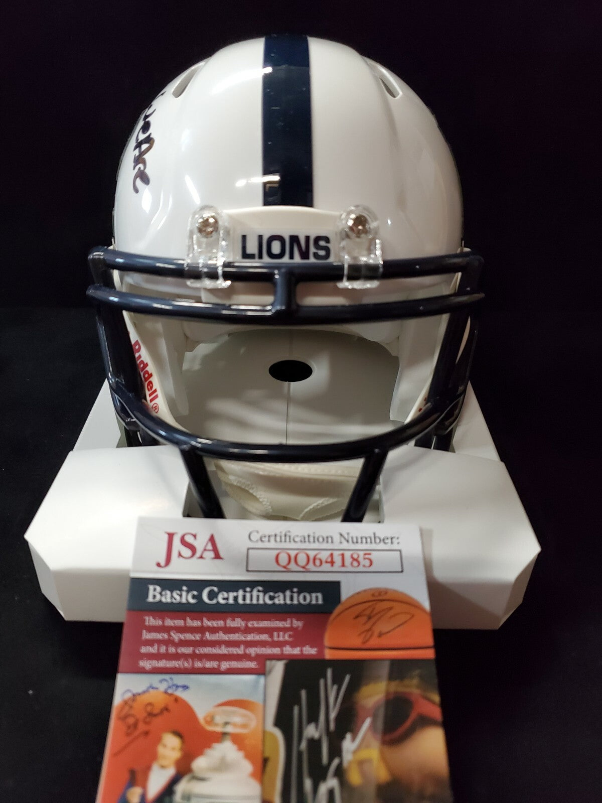 Penn State Nittany Lions Brandon Smith Autographed Signed Mini Helmet Jsa Coa