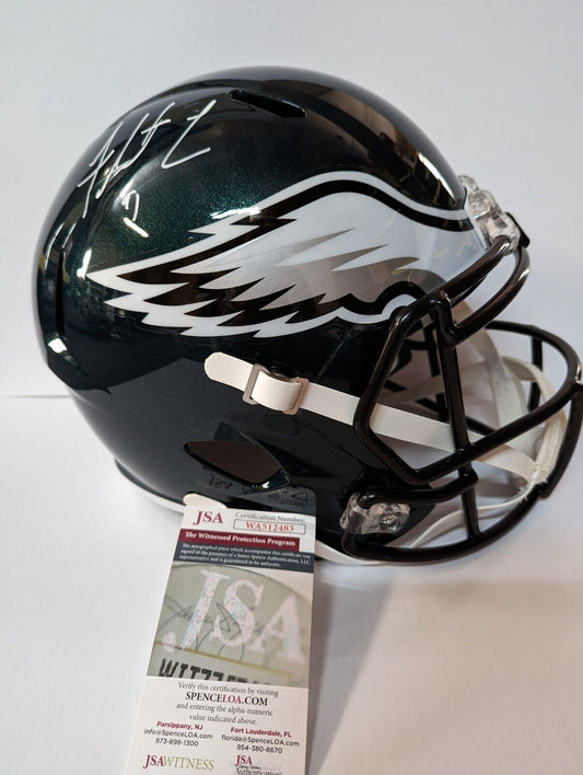 MVP Authentics Philadelphia Eagles Fletcher Cox Signed Full Size Speed Replica Helmet Jsa Coa 292.50 sports jersey framing , jersey framing
