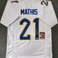 Pitt Panthers Damarri Mathis Autographed Signed Jersey Jsa Coa