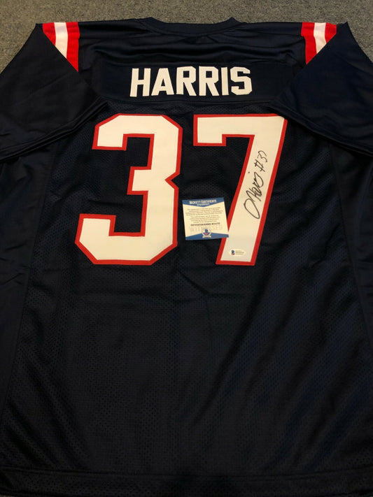 New England Patriots Damien Harris Autographed Signed Jersey Beckett Coa