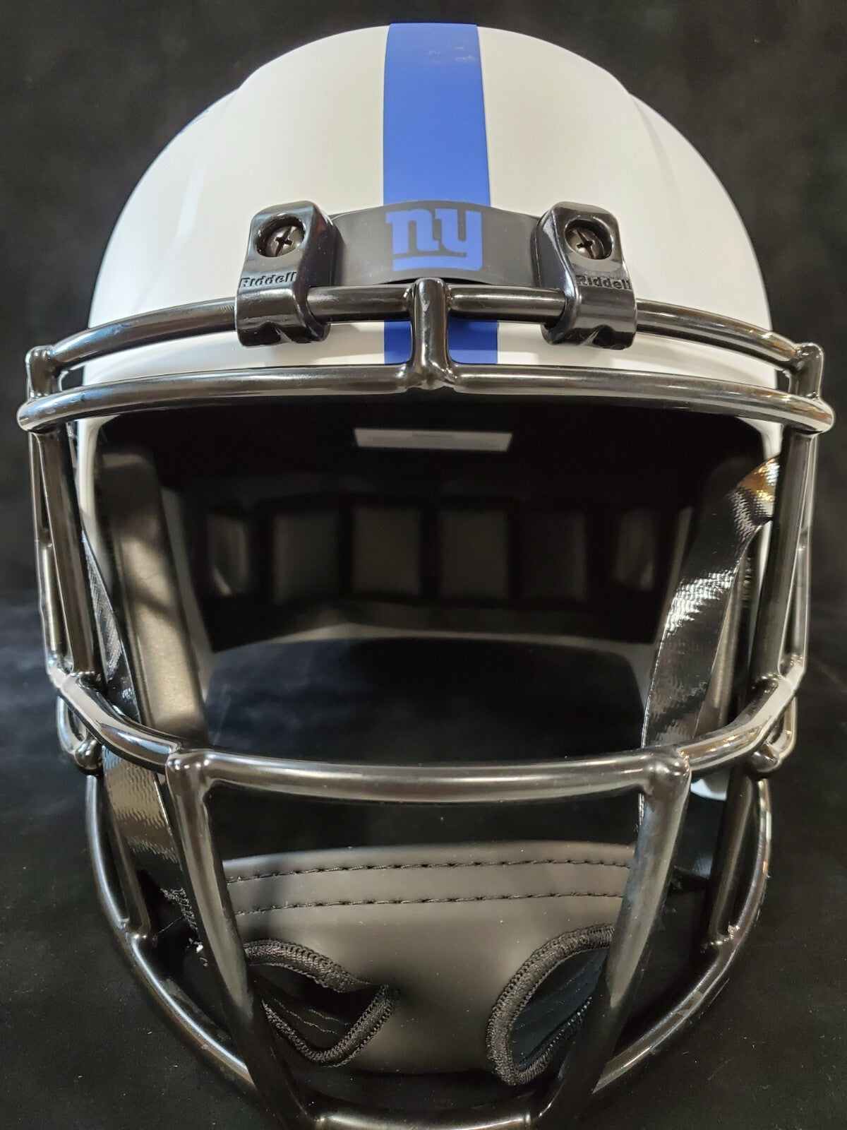 N.Y. Giants Daniel Jones Signed Full Size Speed Lunar Replica Helmet Bas Holo