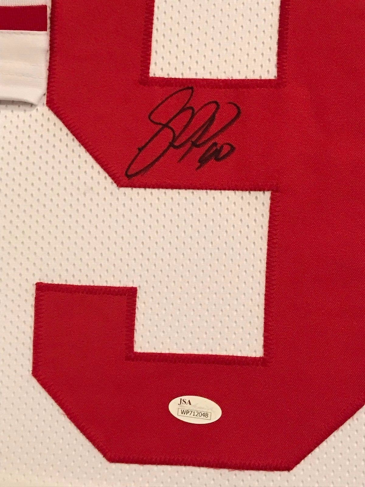 Framed Jason Pierre-Paul  Autographed Signed New York Giants Jersey Jsa Coa