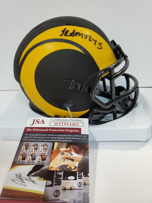 MVP Authentics Los Angeles Rams Jalen Ramsey Autographed Eclipse Mini Helmet Jsa Coa 171 sports jersey framing , jersey framing