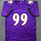 Baltimore Ravens Odafe Jayson Oweh Autographed Signed Jersey Jsa Coa  New Gold