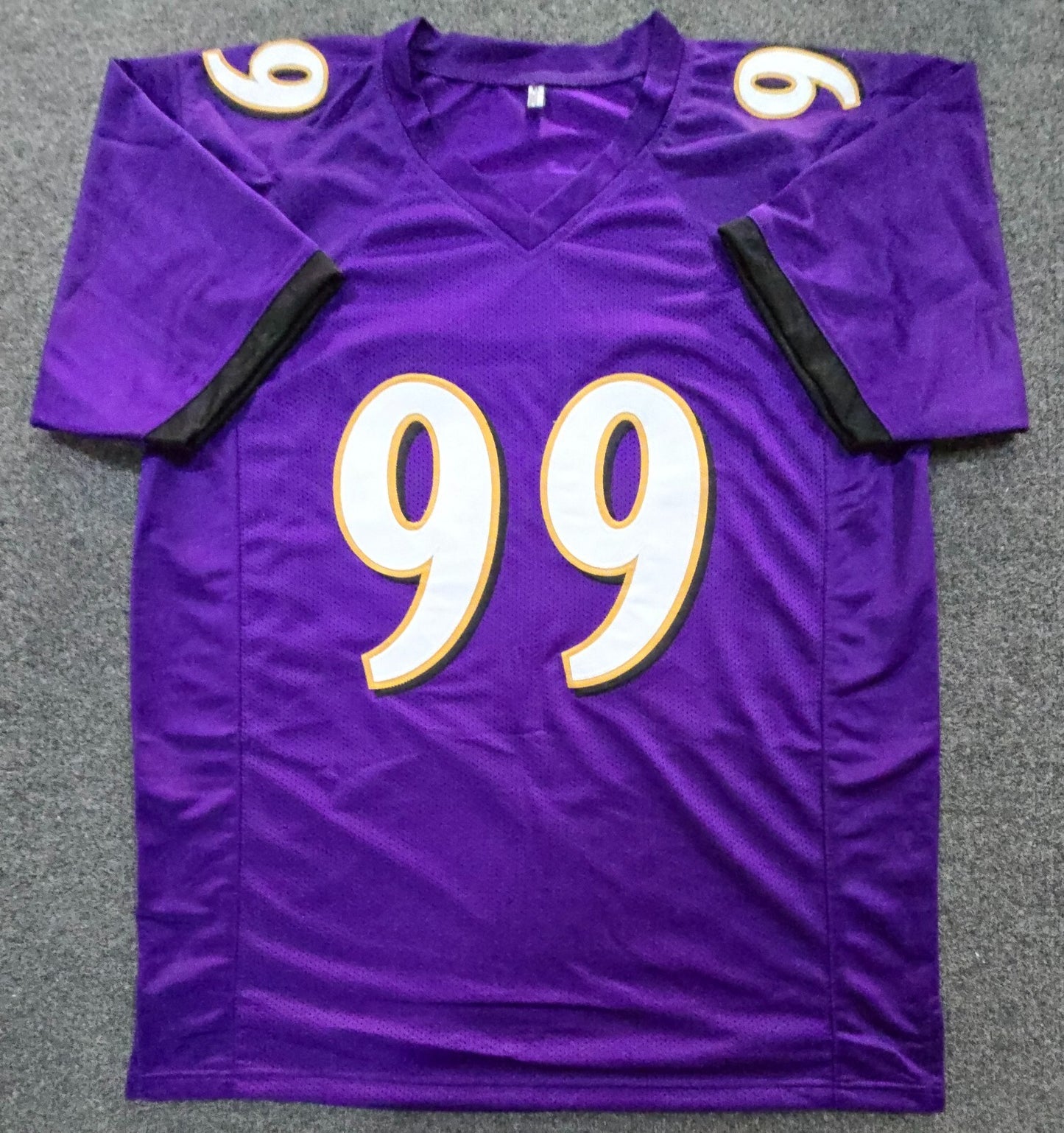 Baltimore Ravens Odafe Jayson Oweh Autographed Signed Jersey Jsa Coa  New Gold
