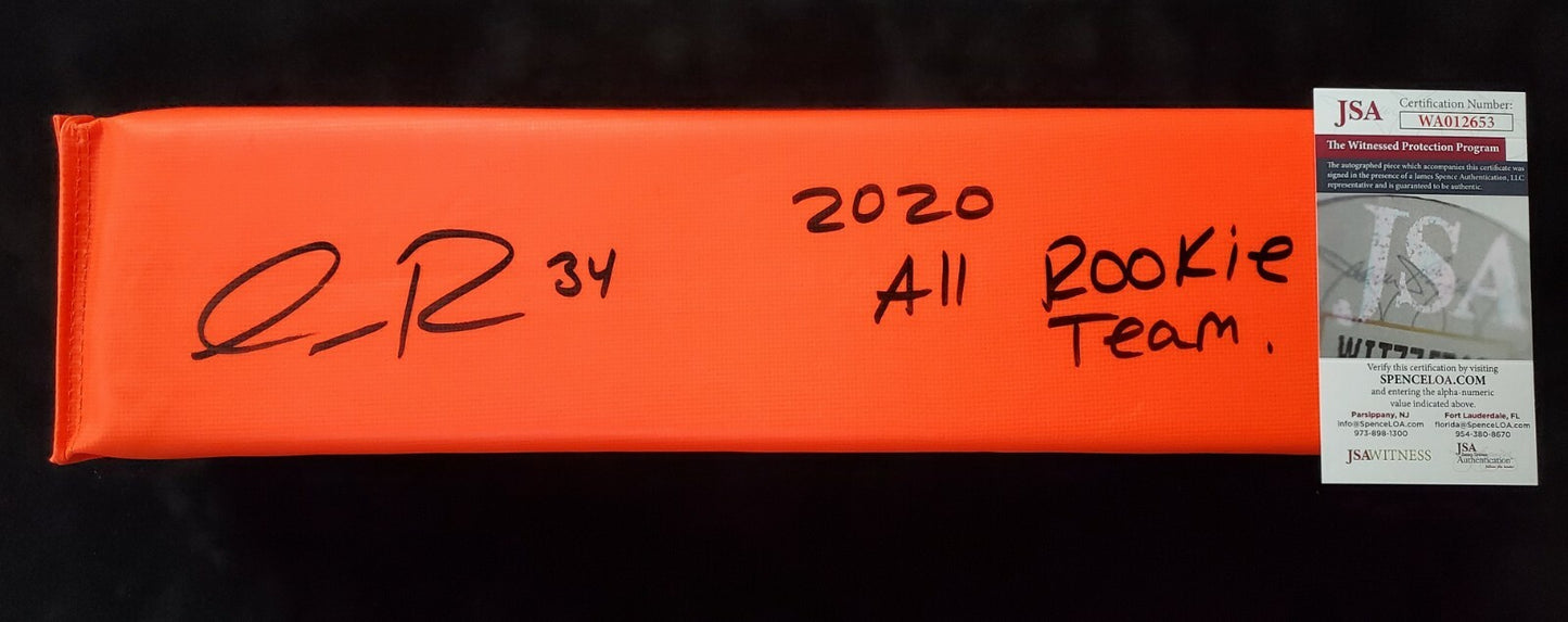 Isaiah Rodgers Autographed Signed Inscribed Pylon Jsa Coa