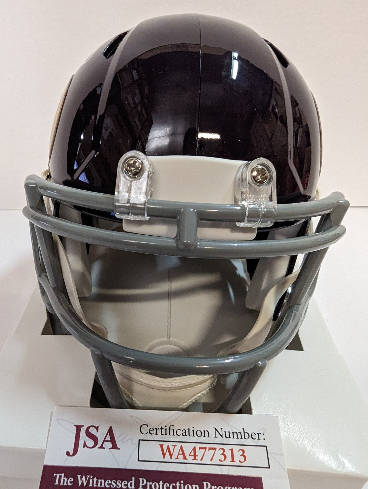 Minnesota Vikings Daunte Culpepper Autographed Signed Speed Mini Helmet Jsa Coa