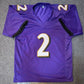 Baltimore Ravens Nate Wiggins Autographed Signed Jersey Jsa Coa