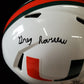 Greg Rousseau Signed Inscribed Miami Hurricanes Full Size Replica Helmet Jsa Coa