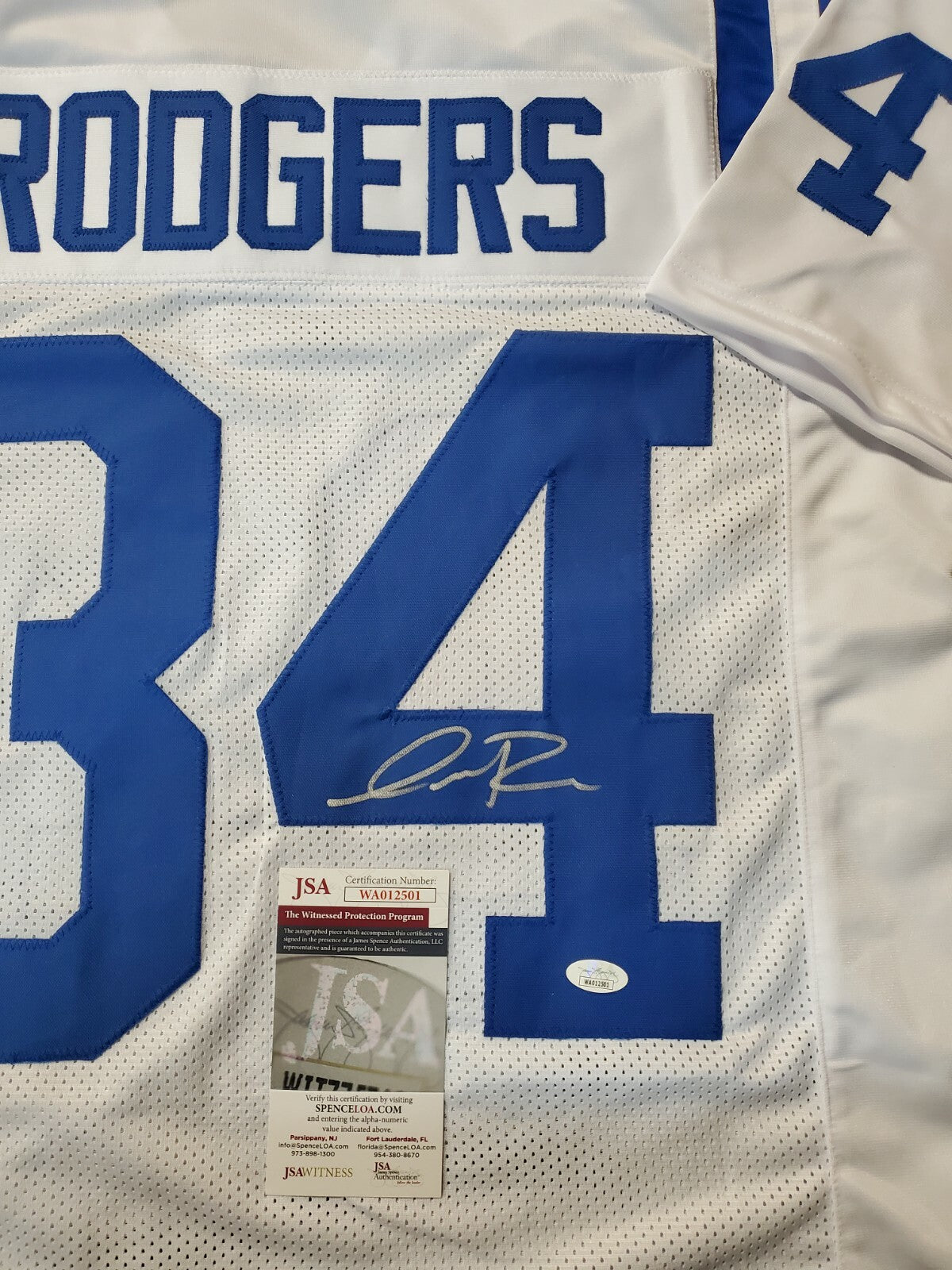 Indianapolis Colts Isaiah Rodgers Autographed Signed Jersey Jsa Coa