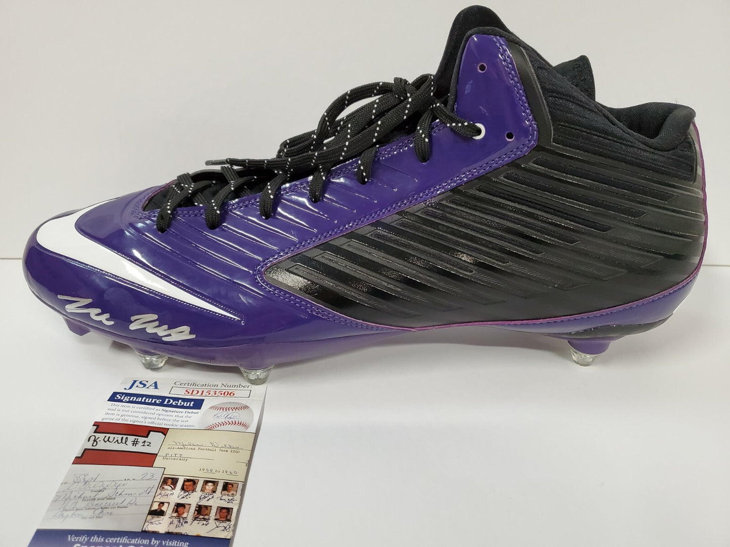 Tcu Horned Frogs Tre'von Moehrig Autographed Cleat Jsa Coa