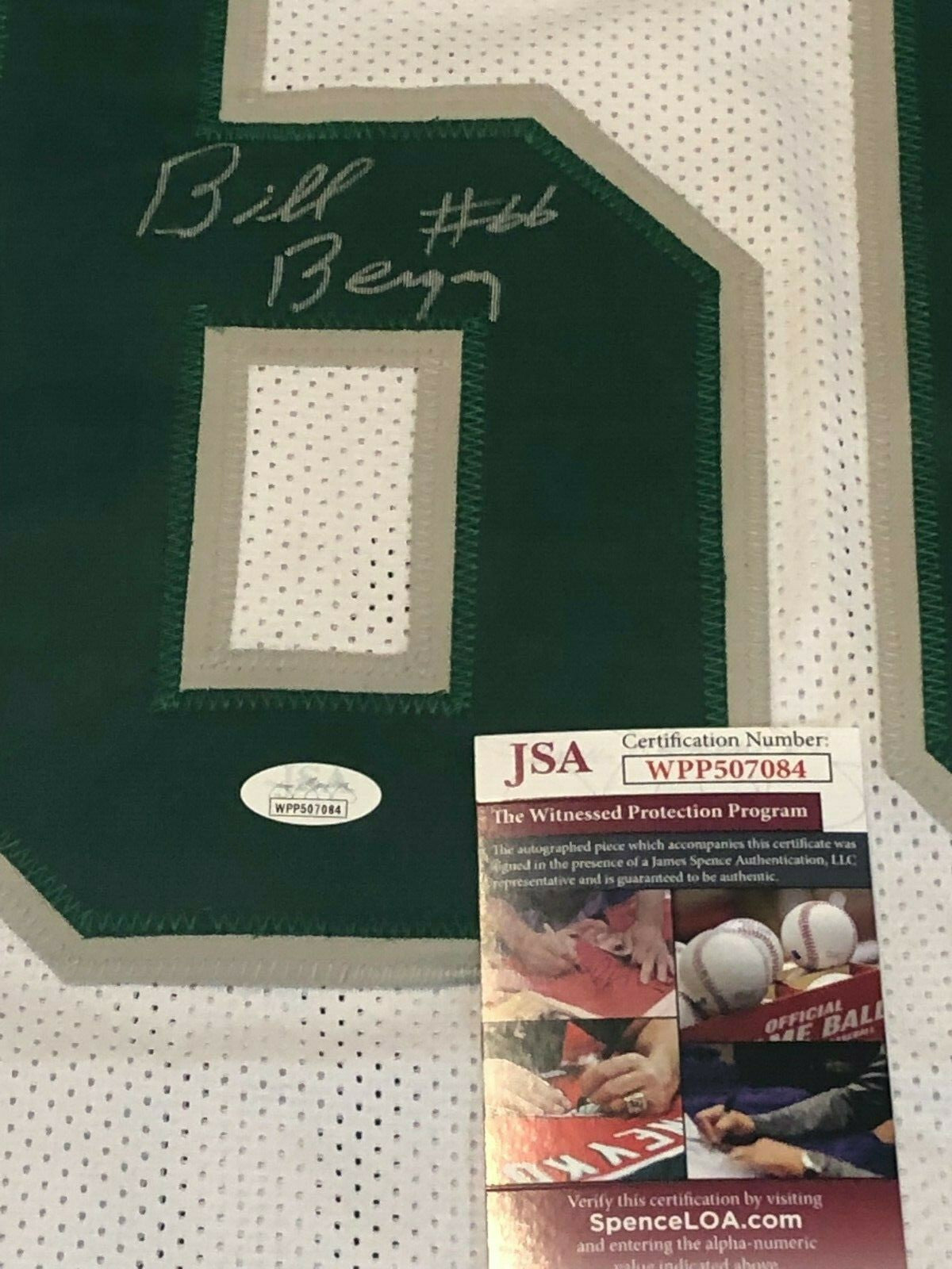 Philadelphia Eagles Bill Bergey Autographed Signed Jersey Jsa  Coa