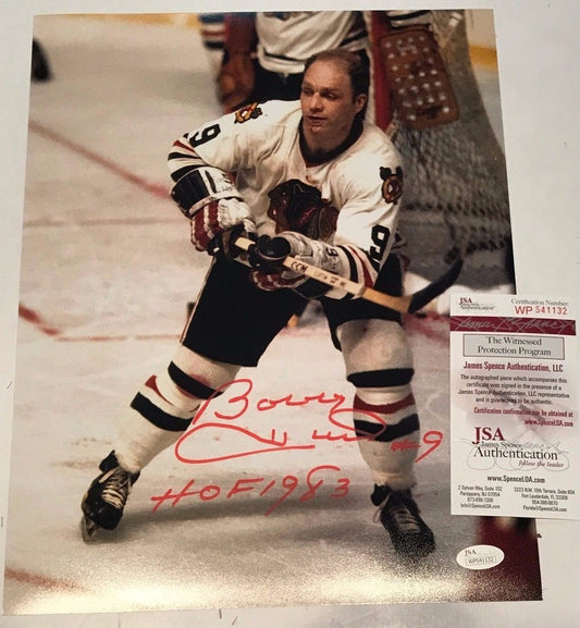 Bobby Hull Autographed Signed Inscribed Chicago Blackhawks 11X14 Photo Jsa Coa