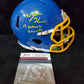 Garner Magnet Trojans Nyheim Hines Signed Inscribed Mini Helmet Jsa Coa